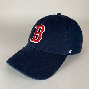 Boston Red Sox MLB Navy Blue 47 Brand Clean Up Fenway Collection Strapback Hat